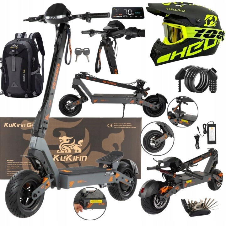 Kukirin G4 2026 Electric Vehicle 2400W 60V 20Ah 70KM H 75KM 11 Pl