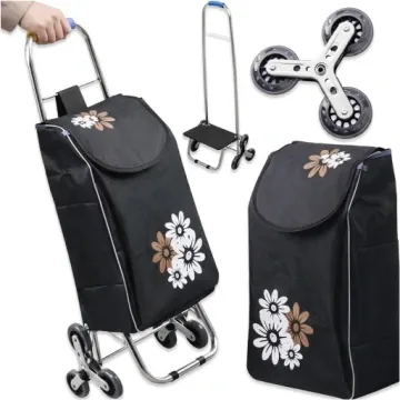 Shopping Trolley Folding Shopping On Wheels For Curbs Triple Studs