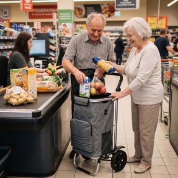 Shopping Trolley Shopping Bag On Wheels Solid Strong Folding Alu Light