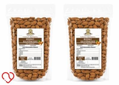 California Almonds 1KG Pack Of 2 X 500g Fundacja Braterska
