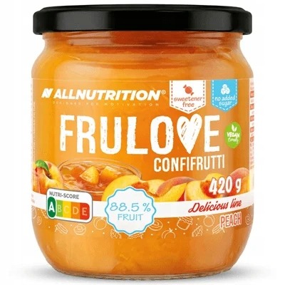 Allnutrition Frulove Confifrutti Peach 420g Peach Without Sweetener Sugar