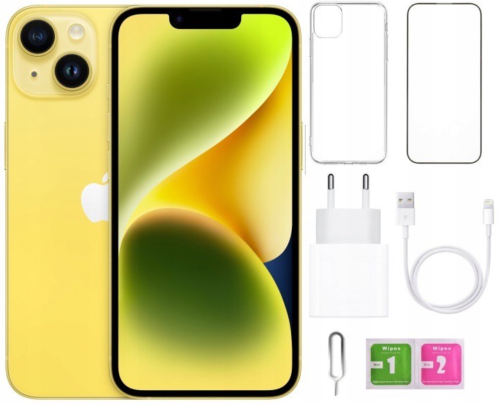 Smartphone Apple Iphone 14 128GB Yellow Freebies Warranty As New