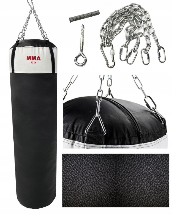 Punching Bag Full Durable Black 150x45 Cm Handle